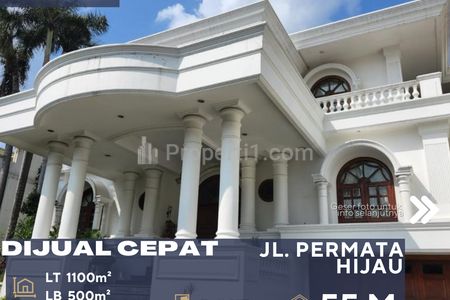 Dijual Cepat Rumah Mewah Lingkungan Asri di Permata Hijau, Kebayoran Lama, Jakarta Selatan