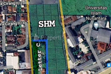 Jual Tanah Luas 28.680 m2 di samping Universitas Nusantara Bandung