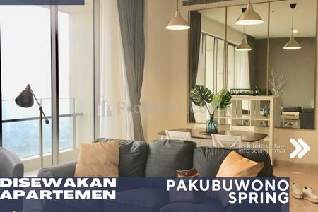 Disewakan Apartemen Pakubuwono Spring di Daerah Kebayoran Lama Jakarta Selatan - 2+1 BR Furnish