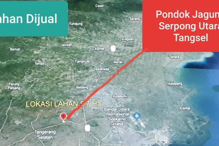 Dijual Tanah Siap Bangun Seluas 5,7 Ha di Pondok Jagung, Tangerang Selatan