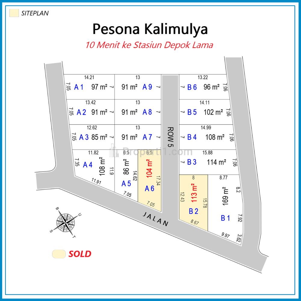 Dijual 9 Menit Alun-alun Kota Depok, Tanah Murah Hemat 100Jt-an