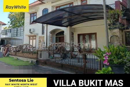 MURAH LUAS Dijual Rumah Villa Bukit Mas Surabaya Dekat Ciputra World Mall, Akses Tol Satelit