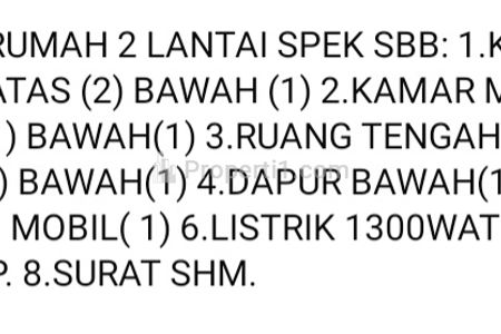 Dijual Rumah 2 Lantai Pinggir Jalan Raya di Kota Bambu Selatan, Palmerah, Jakarta Barat