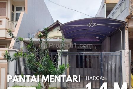 Jual Rumah Pantai Mentari 1.45 M Butuh Renovasi