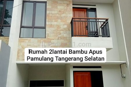 Dijual Rumah 2 Lantai di Bambu Apus, Pamulang, Tangerang Selatan