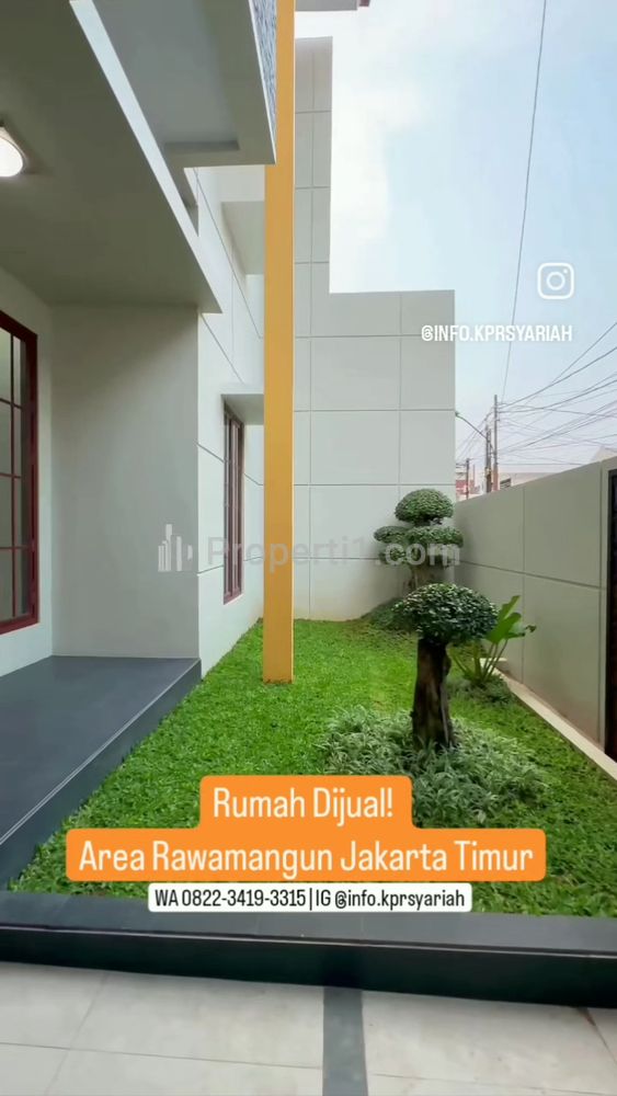 Dijual Rumah Baru dalam Kompleks di Rawamangun Jakarta Timur