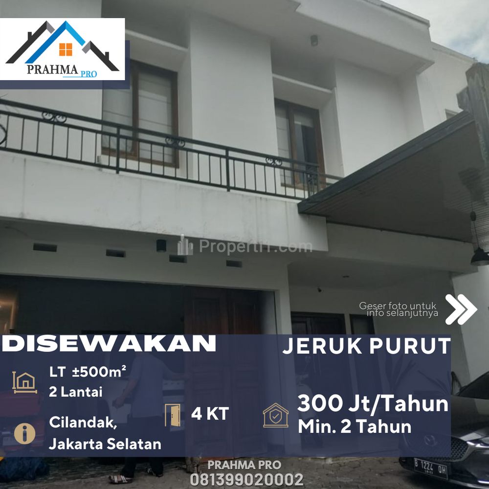 Disewakan Rumah Bagus Siap Huni di Daerah Jeruk Purut Jakarta Selatan