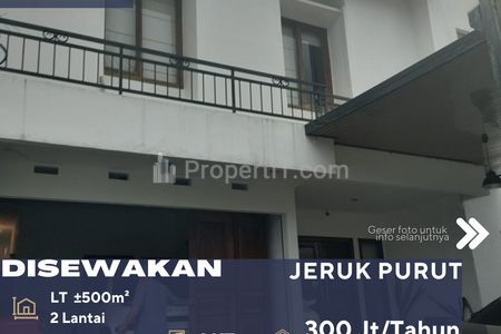 Disewakan Rumah Bagus Siap Huni di Daerah Jeruk Purut Jakarta Selatan