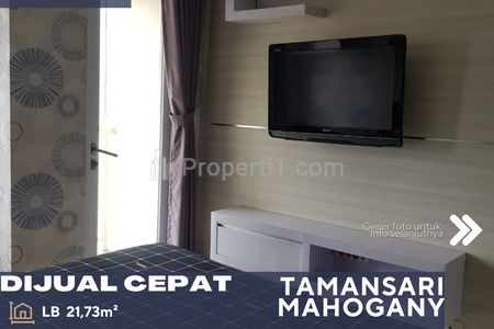 Dijual Apartemen Studio di Tamansari Mahogany Daerah Telukjambe Karawang, Kondisi Furnished