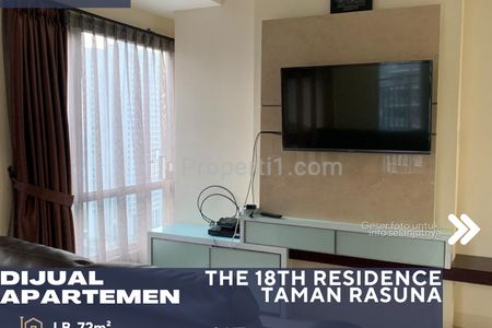 Dijual Apartemen Taman Rasuna 18Th Residence di Jakarta Selatan - 2 BR Furnish