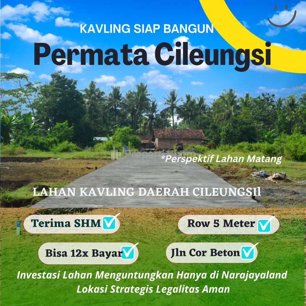 Dijual Tanah Kavling 1 Juta-an di Bogor, Dekat Taman Buah Mekar Sari