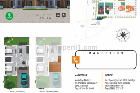 Dijual Rumah Strategis View Merbabu di Loji Cokro Estate Salatiga Tipe 36/66 