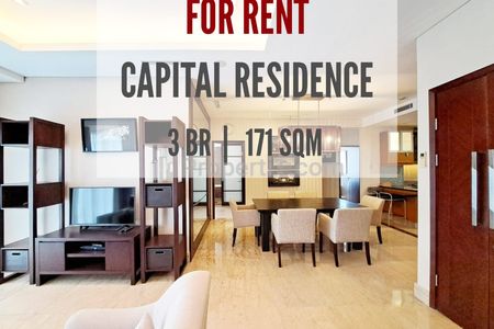 Apartemen Capital Residence at SCBD Disewakan, 3+1BR, 170sqm, Furnished and Ready to Move in, Direct Owner