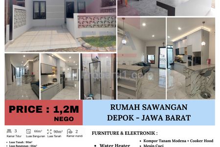 Dijual Rumah di Sawangan, Depok