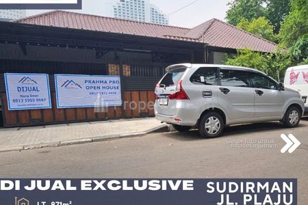 Dijual EXCLUSIVE Rumah Hitung Tanah Lokasi di Prime Sudirman Posisi Hoek di Jl. Plaju Jakarta Pusat