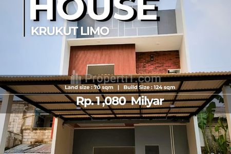 Dijual Rumah Baru Cluster Dekat Gerbang Tol Limo Depok, Harga Murah Bisa KPR