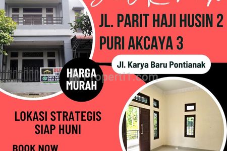 Dijual Rumah di Puri Akcaya 3 Parit Haji Husin 2 Kota Pontianak