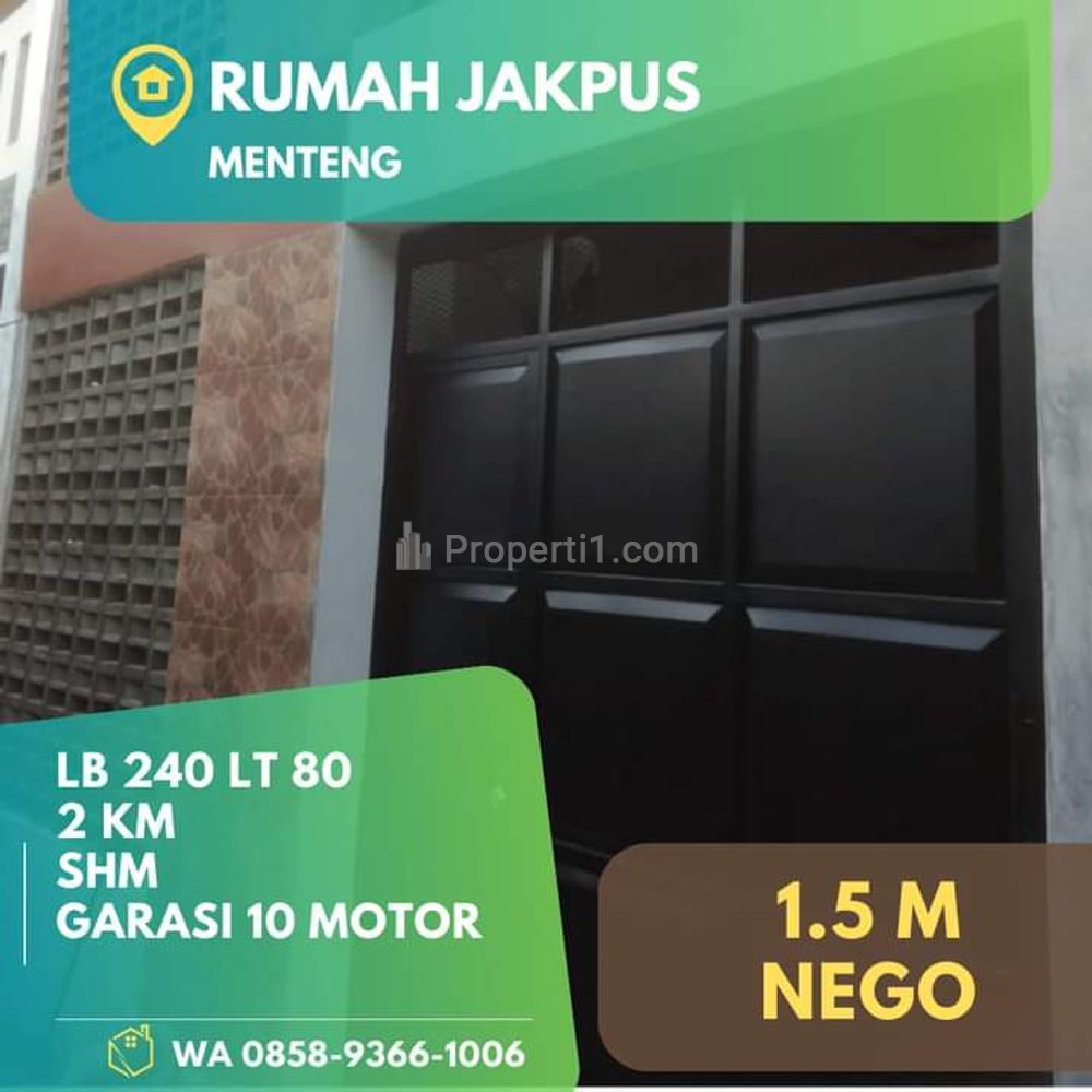 Jual Rumah di Menteng Jakarta Pusat (Jakpus), Strategis Bisa untuk Kosan