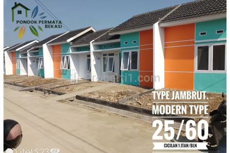 Dijual Rumah Murah Tipe Minimalis Modern di Pondok Permata Bekasi