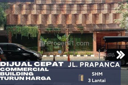 Dijual Gedung Komersial Lokasi Strategis Baru Renov di Jl. Prapanca, Kebayoran Baru, Jakarta Selatan