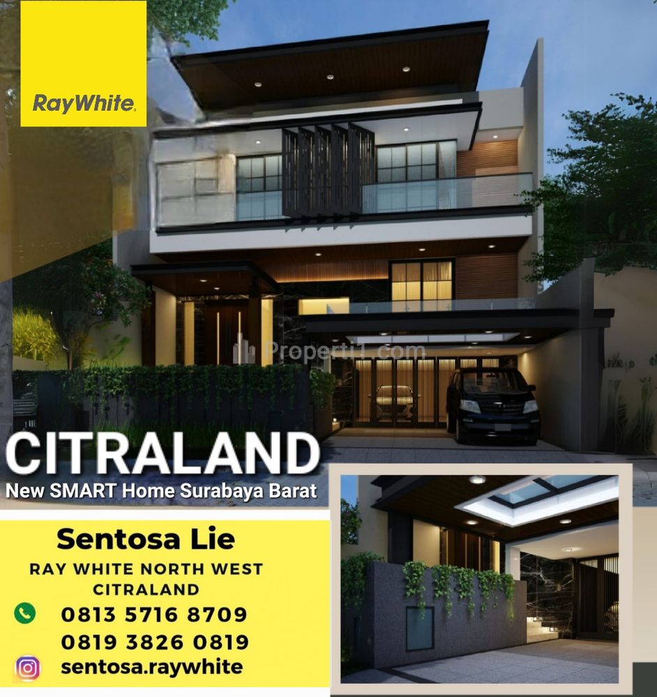 Dijual Rumah Baru Waterfront Citraland Surabaya SMART HOME Dekat Universitas Ciputra, GWalk