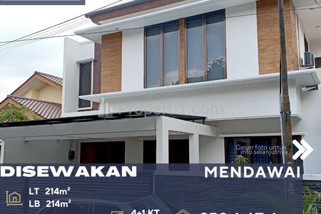 Disewakan Rumah Cantik 2 Lantai di Area Mendawai Kebayoran Baru Jakarta Selatan