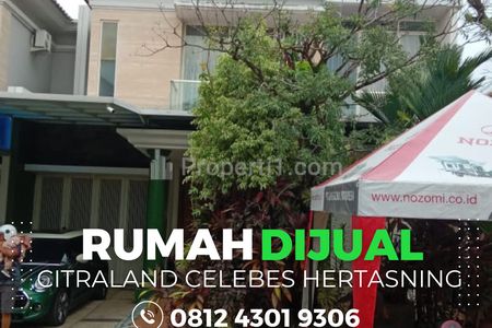 Jual Rumah Mewah Citraland Celebes Hertasning Tipe Hook, LT180 LB200 SHM, 4KT 4 KM, Posisi Hook Hertasning Makassar - Gowa Sulawesi Selatan