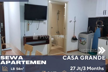 Disewakan Apartemen Casa Grande Residence 2BR di Daerah Tebet Jakarta Selatan