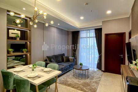 Sewa Apartemen Permata Hijau Suites 2 BR - Modern Full Furnished - Apartemen Dekat Kampus Binus - KL1843