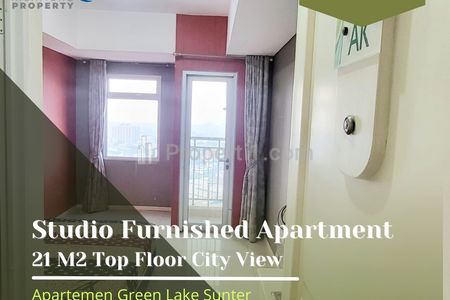 Sewa Apartemen Green Lake Sunter - Studio Tower 2 (Luas 21m2), Full Furnished