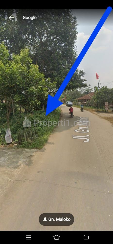 Jual Tanah Darat di Jl. Maloko Cisauk Tangerang, Jalan Masuk Kontainer 40 Feet Kondisi Jalan Cor