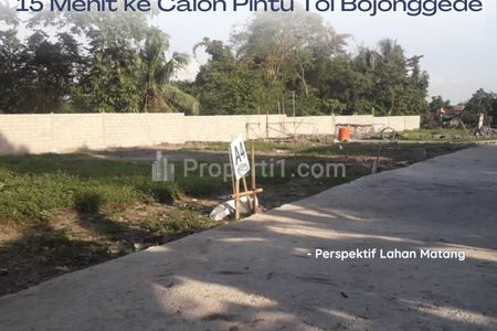 Dijual Promo Terbatas Tanah Kavling 1 Jutaan Per Meter Dekat Calon Pintu Tol Bojonggede Bogor