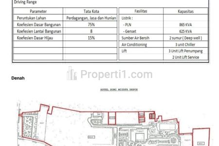 Jual Hotel Bumi Wiyata Depok, 60 % NJOP, Kec Beji, Depok, Jawa Barat