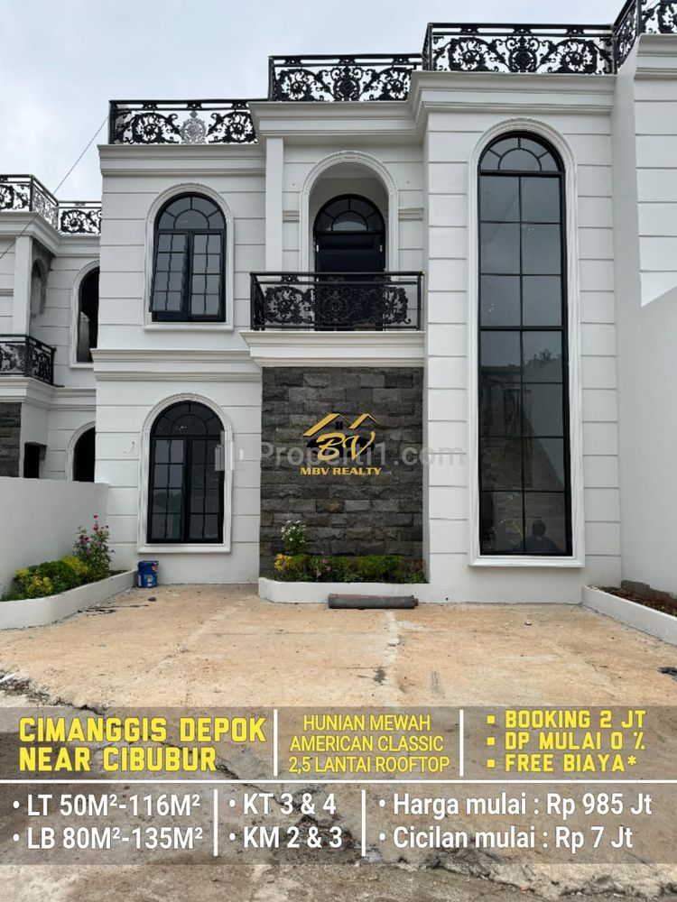 Dijual Rumah Mewah Cluster di Cimanggis Nempel Cibubur City, Dekat Gerbang Tol Cimanggis, Depok