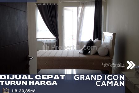 Dijual Cepat Murah Apartemen Grand Icon Caman Studio Type Full Furnished di Daerah Bekasi