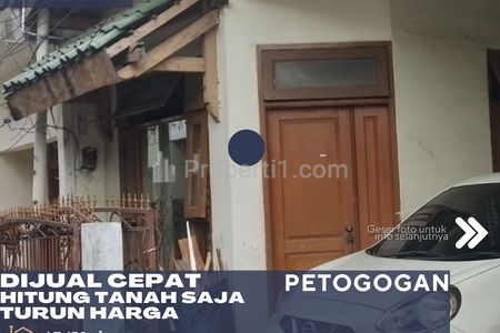 Dijual Rumah Hitung Tanah Saja Dekat Perkantoran Cocok untuk Kost-Kostan di Kebayoran Baru Jakarta Selatan