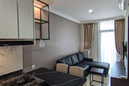 Sewa Apartemen Permata Hijau Suites 1 BR - Modern Full Furnished - Dekat Kampus Binus Kemanggisan - KL2787