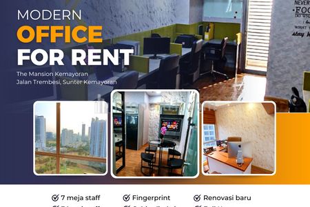 Sewa Kantor The Mansion Kemayoran Harga Murah Lokasi Jakarta Pusat