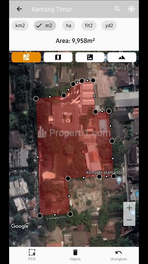 Jual Tempat Usaha di Kemang, 1 Hektar Bawah NJOP, Strategis, Lok: Kemang Timur Raya, Bagus untuk Komersil Area, Kec. Mampang Prapatan, Jakarta Selatan