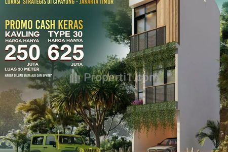 Dijual Rumah Mini House 3 Lantai Strategis di Cipayung Jakarta Timur dekat Terusan Mabes