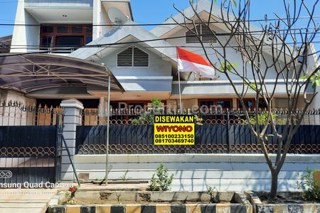 Disewakan rumah Dekat RSUD dr. Soetomo dan Unair Kampus B Surabaya Timur Furnished di Dharmahusada Indah