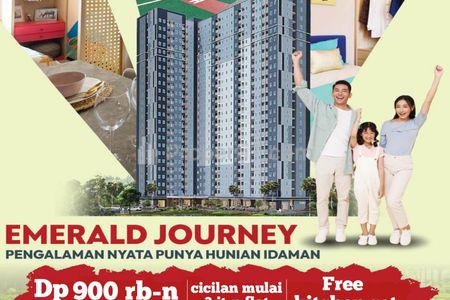 Dijual Apartemen Emerald Bintaro Siap Huni Cicilan Hanya 1 Jutaan per Bulan - Studio Unfurnished