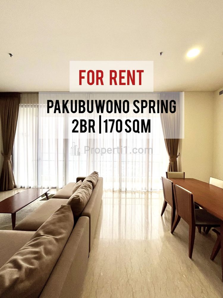 Apartemen Pakubuwono Spring Disewakan, 2+1BR, 170sqm, Furnished, Ready to Move In, Direct Owner