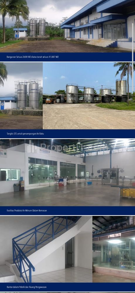 Jual Pabrik Air Minum Dalam Kemasan Luas 4.1 Hektar, Ada Mata Air Sendiri, di Cidahu, Sukabumi, Jawa Barat