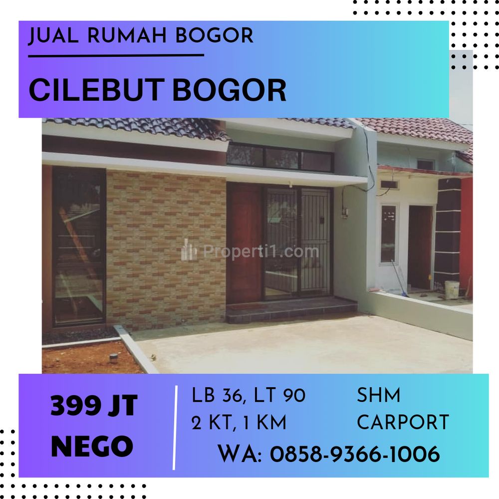 Jual Rumah Bogor Cilebut Minimalis Masih Baru Cakep Ada 2 Unit