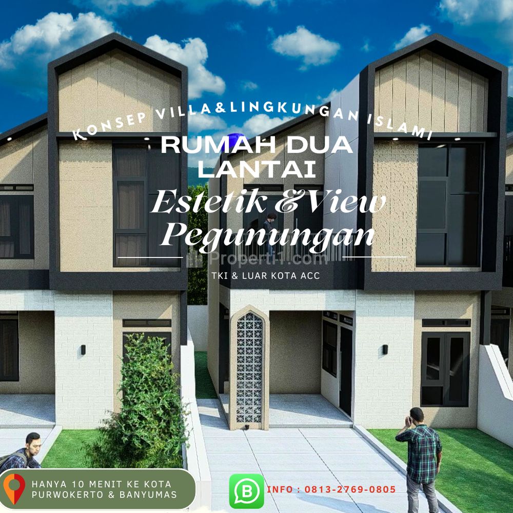 Dijual Inden Rumah Dua Lantai Kawasan Islami Tanpa Riba di Banyumas