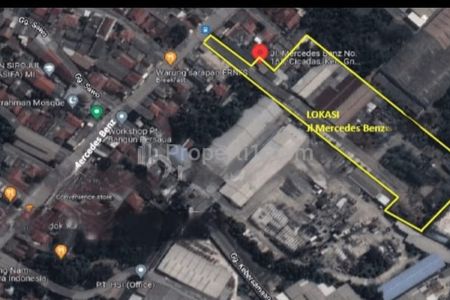 Jual Gudang Luas Tanah 1.2 Hektar di Gunung Putri, Bogor, Jawa Barat