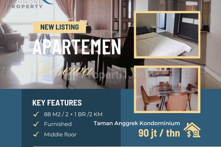 Sewa Apartemen Taman Anggrek Condominium Full Furnished Paling Murah Lokasi Strategis