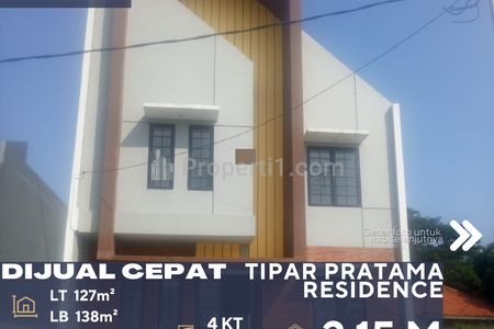 Dijual Rumah Townhouse Lokasi Sangat Strategis di Pasar Rebo Jakarta Timur