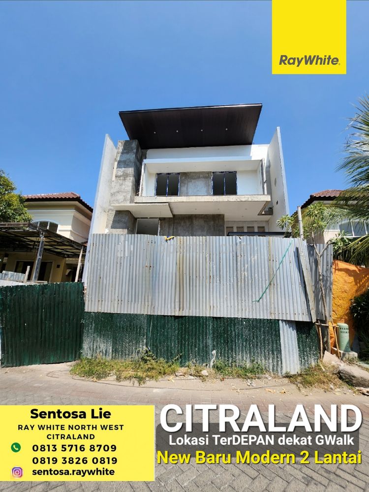 Dijual Rumah Citraland Fullerton Place - Raffles Garden - Newton Hill Area  - Split Level Desain Mewah Dekat GWalk Sekolah Ciputra SIS, Surabaya